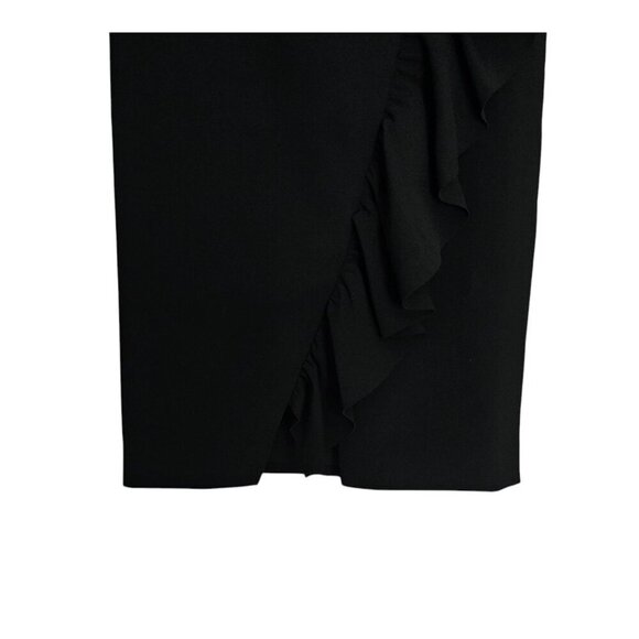 Women's - Ted Baker Oden Asymmetric Ruffle Pencil Skirt, Size 2 (US 4 - 6) - Picture 5 of 9